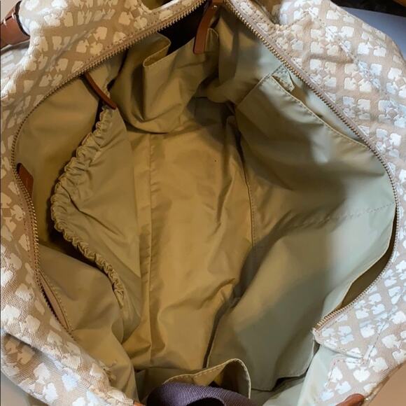 Kate Spade Stucco Stevie Canvas Baby Diaper Bag - Picture 13 of 16